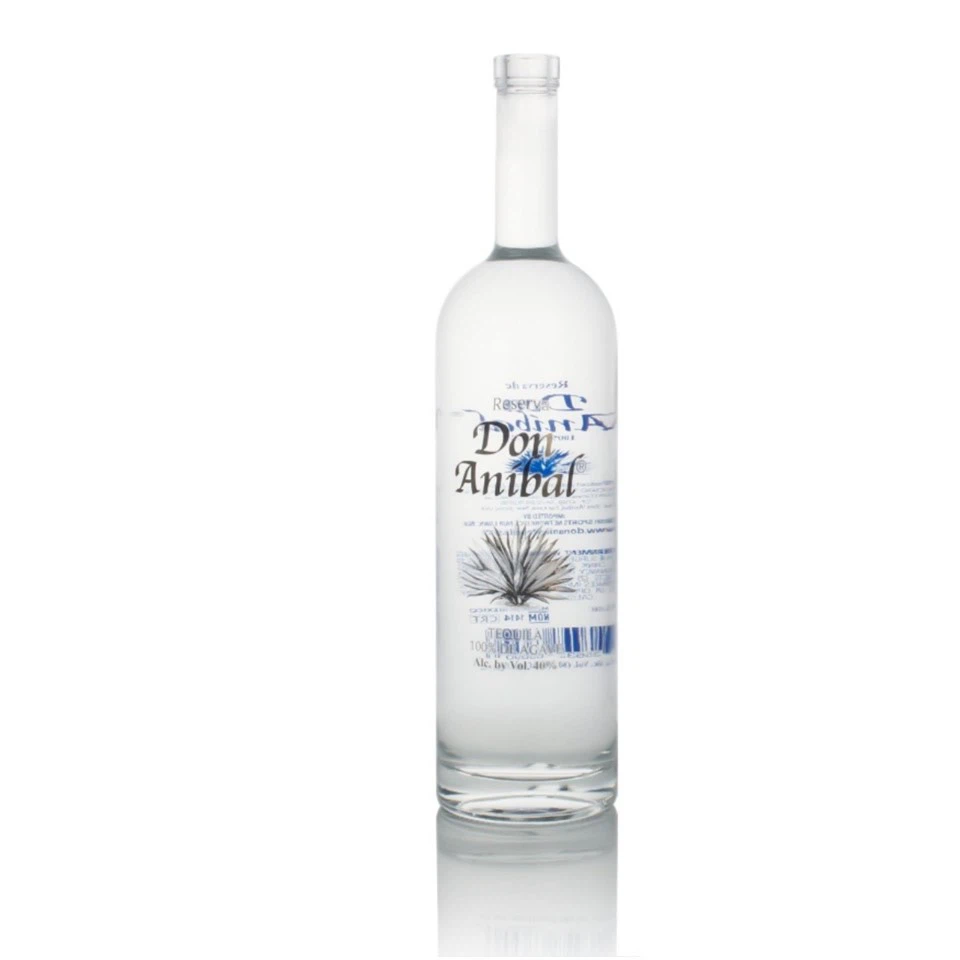1L kohandatud tequila klaasipudel